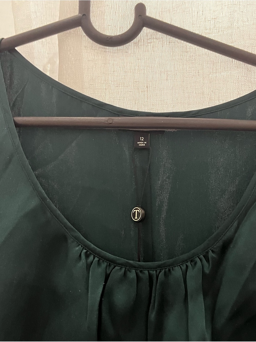 Talbots Dark Green Sleeveless Blouse